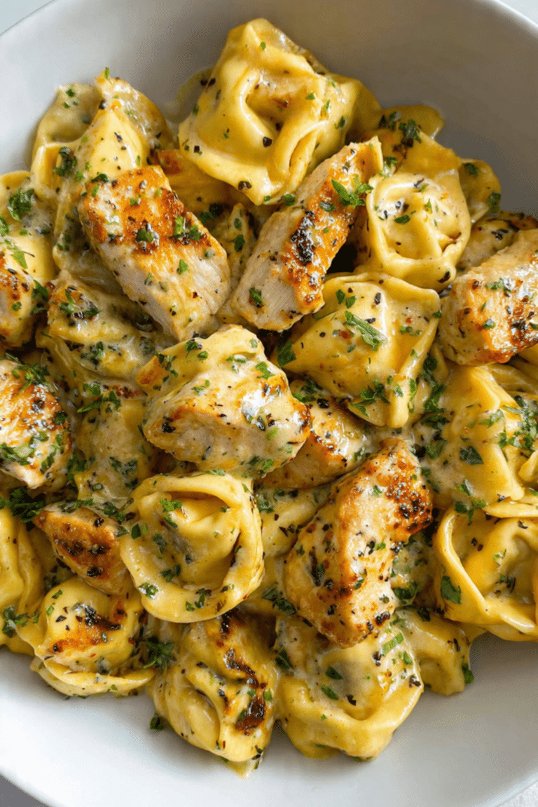 Indulgent Cowboy Butter Garlic Chicken Tortellini Delight Recipe