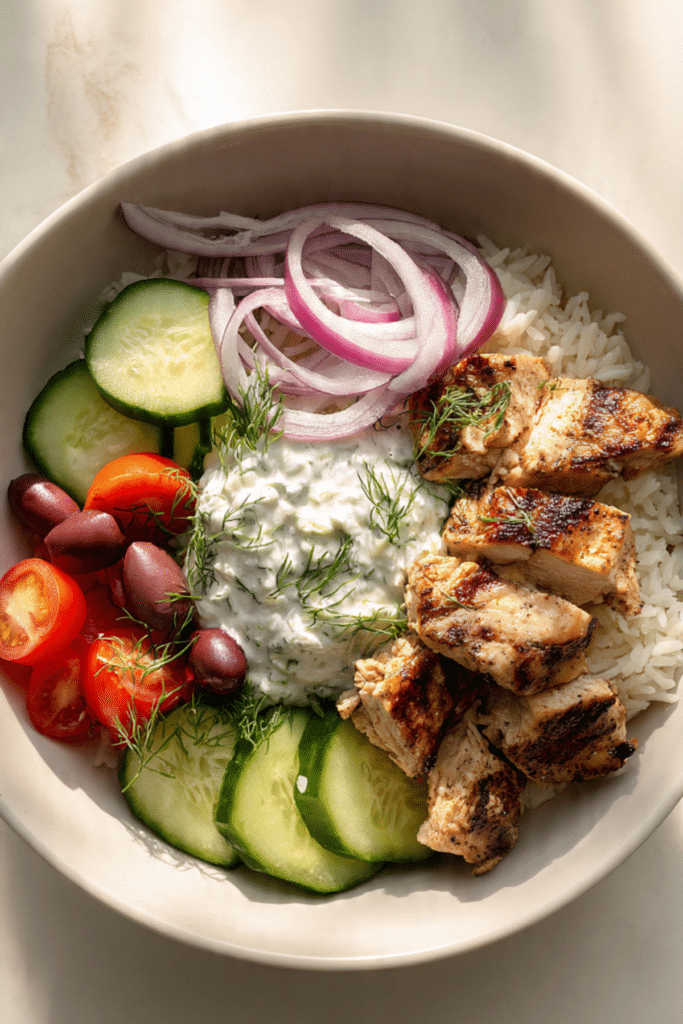 Greek Chicken Bowls