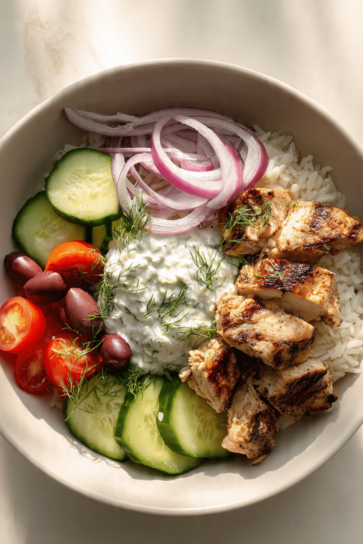 Greek Chicken Bowls