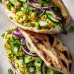Smashed Chickpea Avocado “Naanwich”
