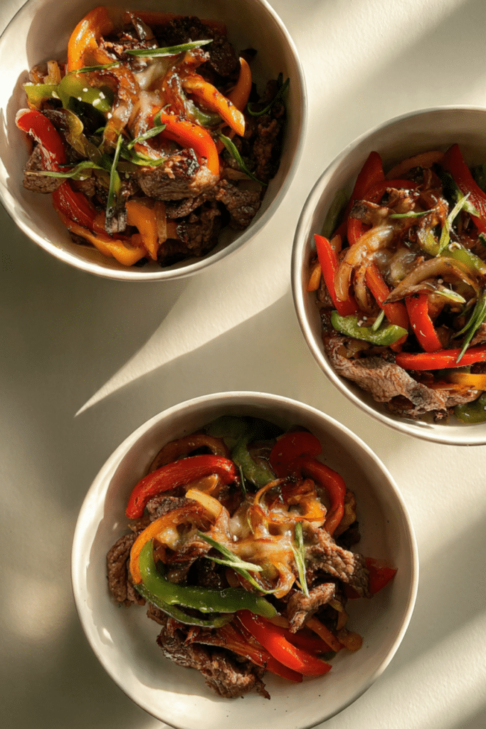 Philly Cheesesteak Bowls