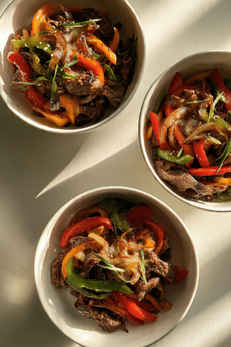 Philly Cheesesteak Bowls