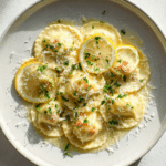Lobster Ravioli in Lemon Butter Sauce